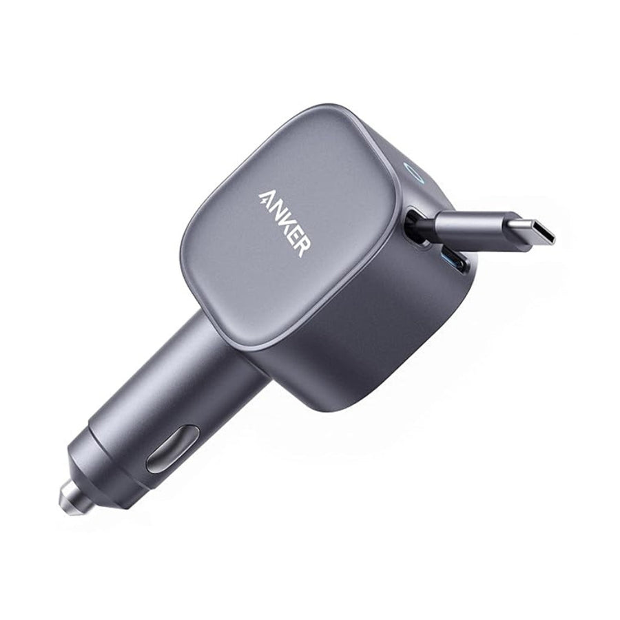 Anker Nano Car Charger (75W, Built-In Retractable USB-C Cable)