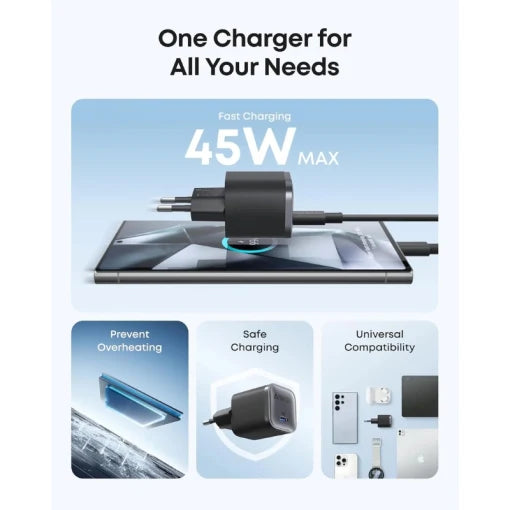 Anker Nano Charger (45W) Black view 1