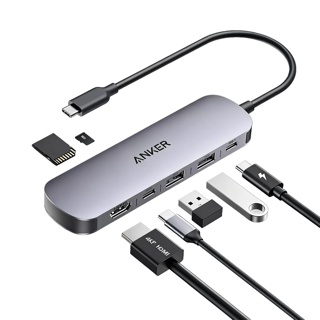 Anker Nano USB-C Hub (7-in-1) Multi-Port Adapter - A83D2HA1