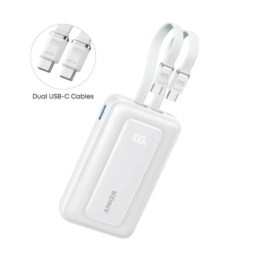Anker Zolo Power Bank (10K, 35W, Built-in Dual USB-C Cables) view 5