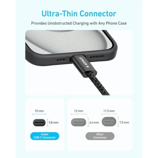 Anker Zolo USB-C to USB-C Cable (240W, Braided) view 1