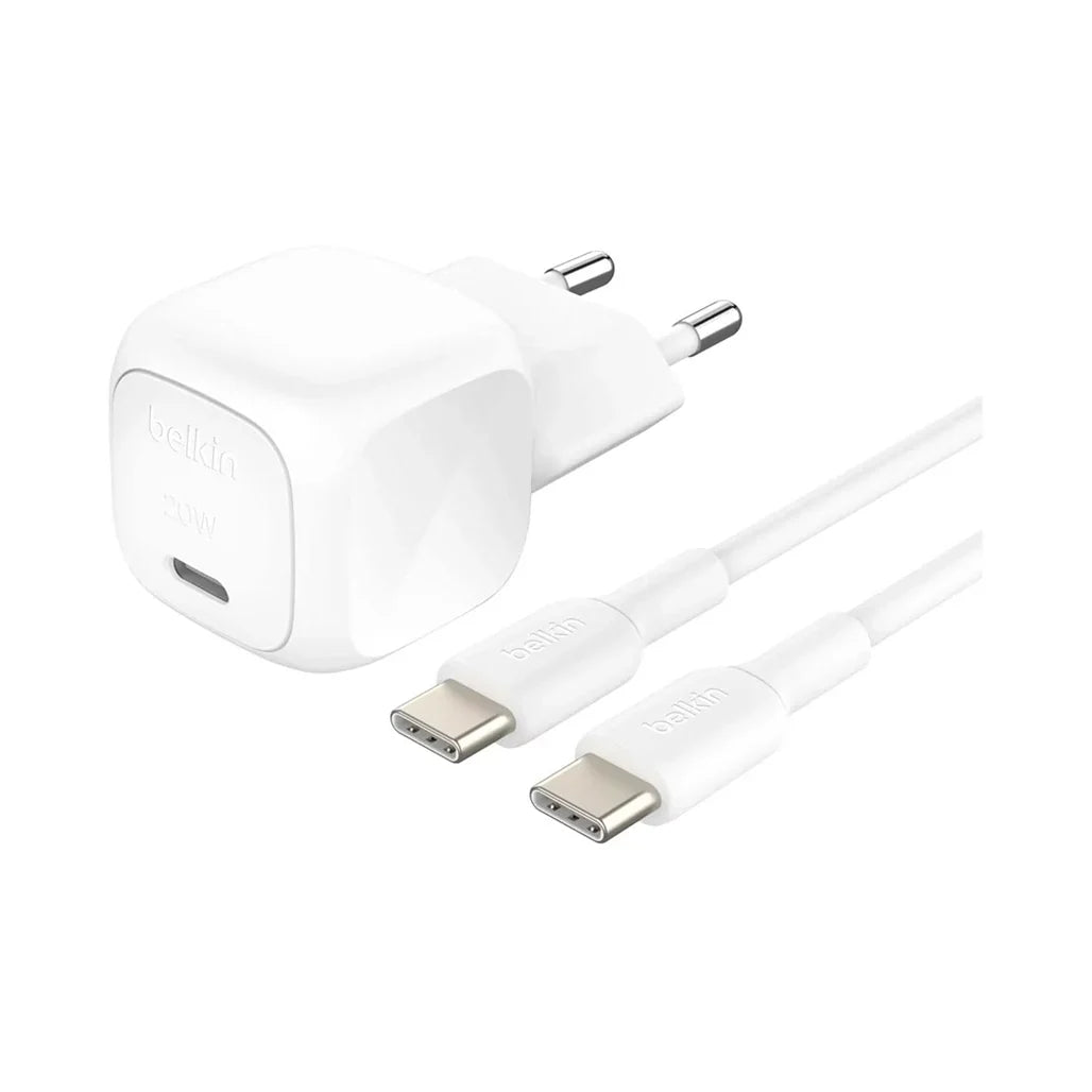 Belkin BoostCharge 20W USB-C Wall Charger with USB-C to USB-C Cable view 3