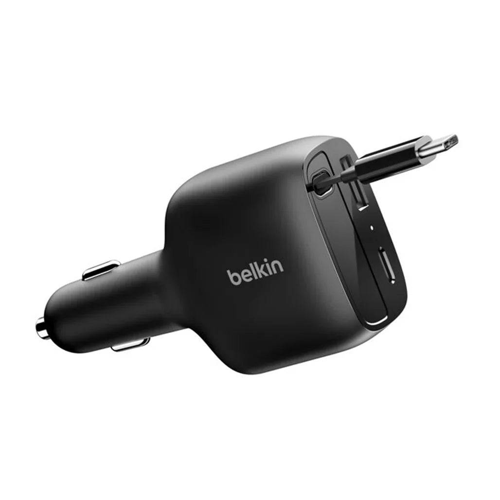 Belkin BoostCharge 75W 2 Port Retractable Car Charger view 4
