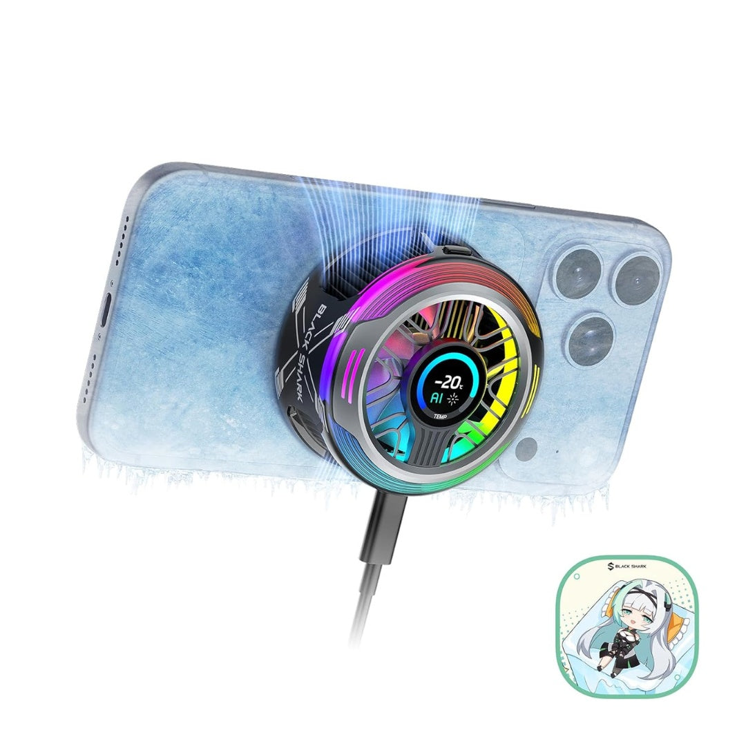 Black Shark Magnetic Cooler 6 Pro - 35W Phone Cooler with Smart Display view 1