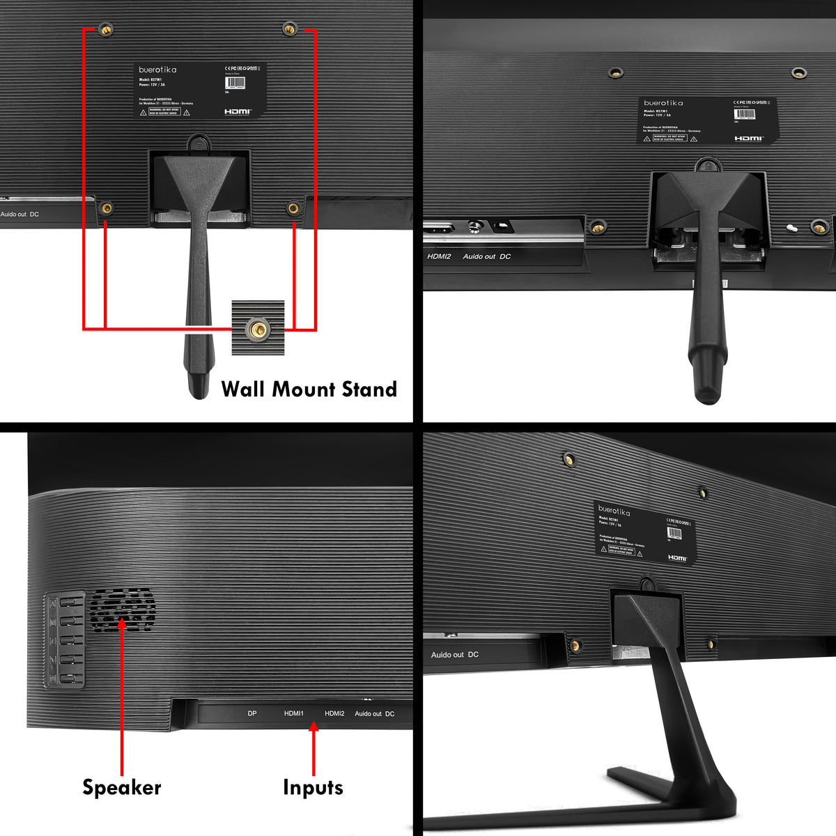 Buerotika B27M1 - 27" FHD IPS 100Hz Monitor