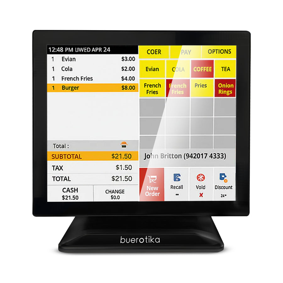 Buerotika BP113POS - 17" Touch POS System (Intel Core i5, 8GB RAM, 256GB SSD)