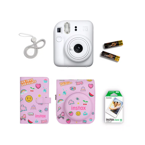 FUJIFILM Instax mini 12 Gift Box Clay White