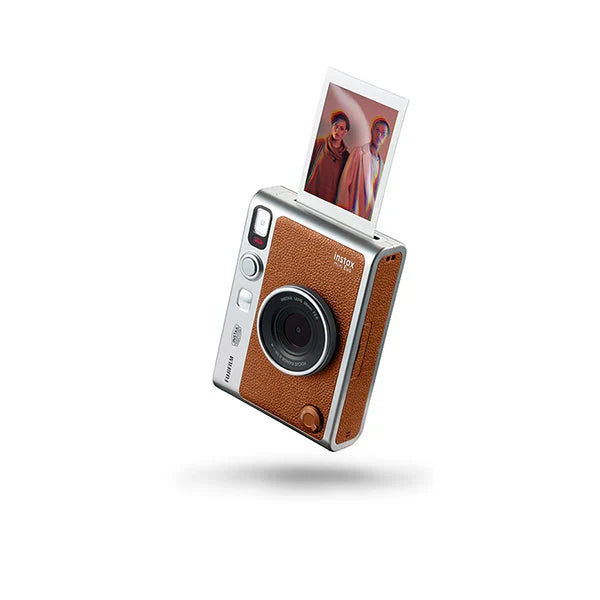 FUJIFILM Instax mini Evo Hybrid Instant Camera (USB-C) Brown