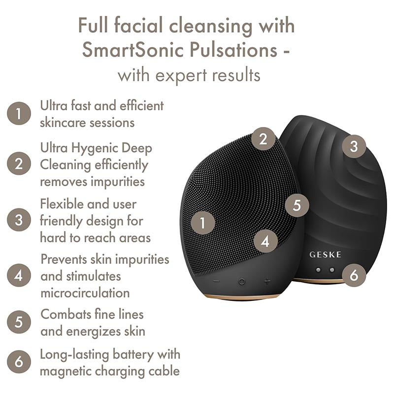 GESKE Facial Cleansing Sonic Brush 5-in-1