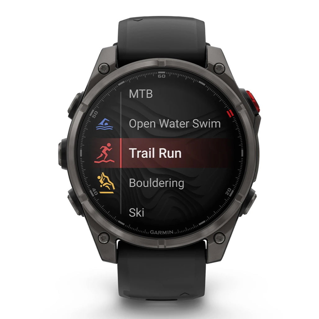 Garmin fenix 8 Pro 47mm AMOLED Smartwatch - Carbon Gray DLC Titanium view 1