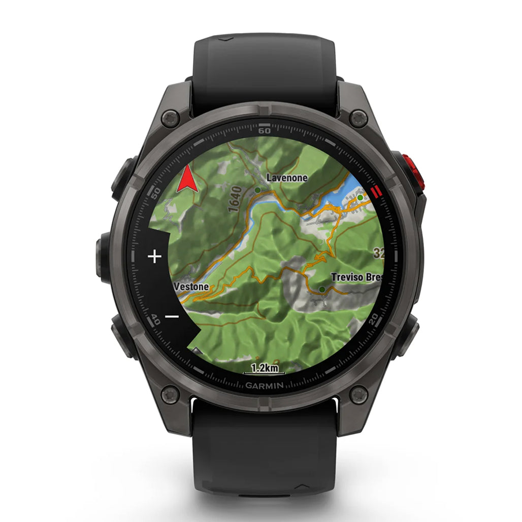 Garmin fenix 8 Pro 47mm AMOLED Smartwatch - Carbon Gray DLC Titanium view 5