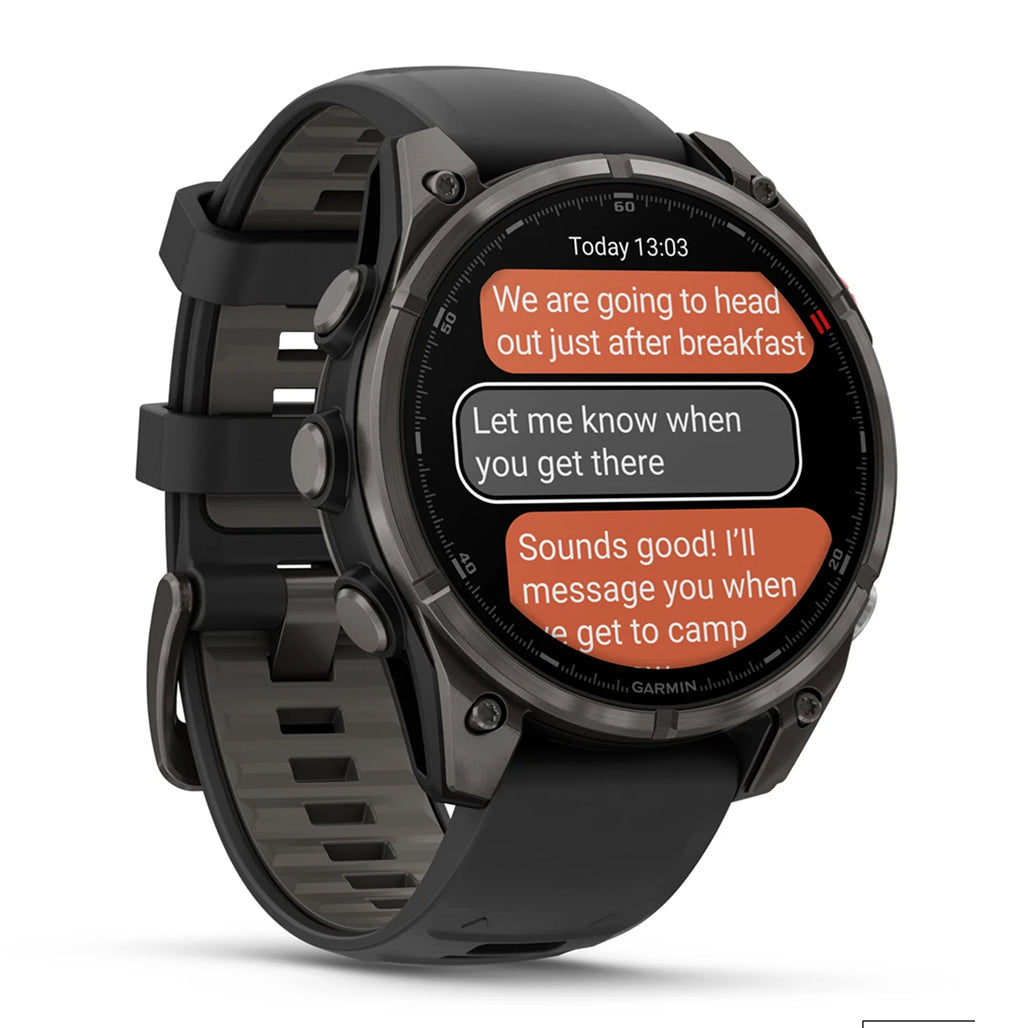 Garmin fenix 8 Pro 47mm AMOLED Smartwatch - Carbon Gray DLC Titanium view 6
