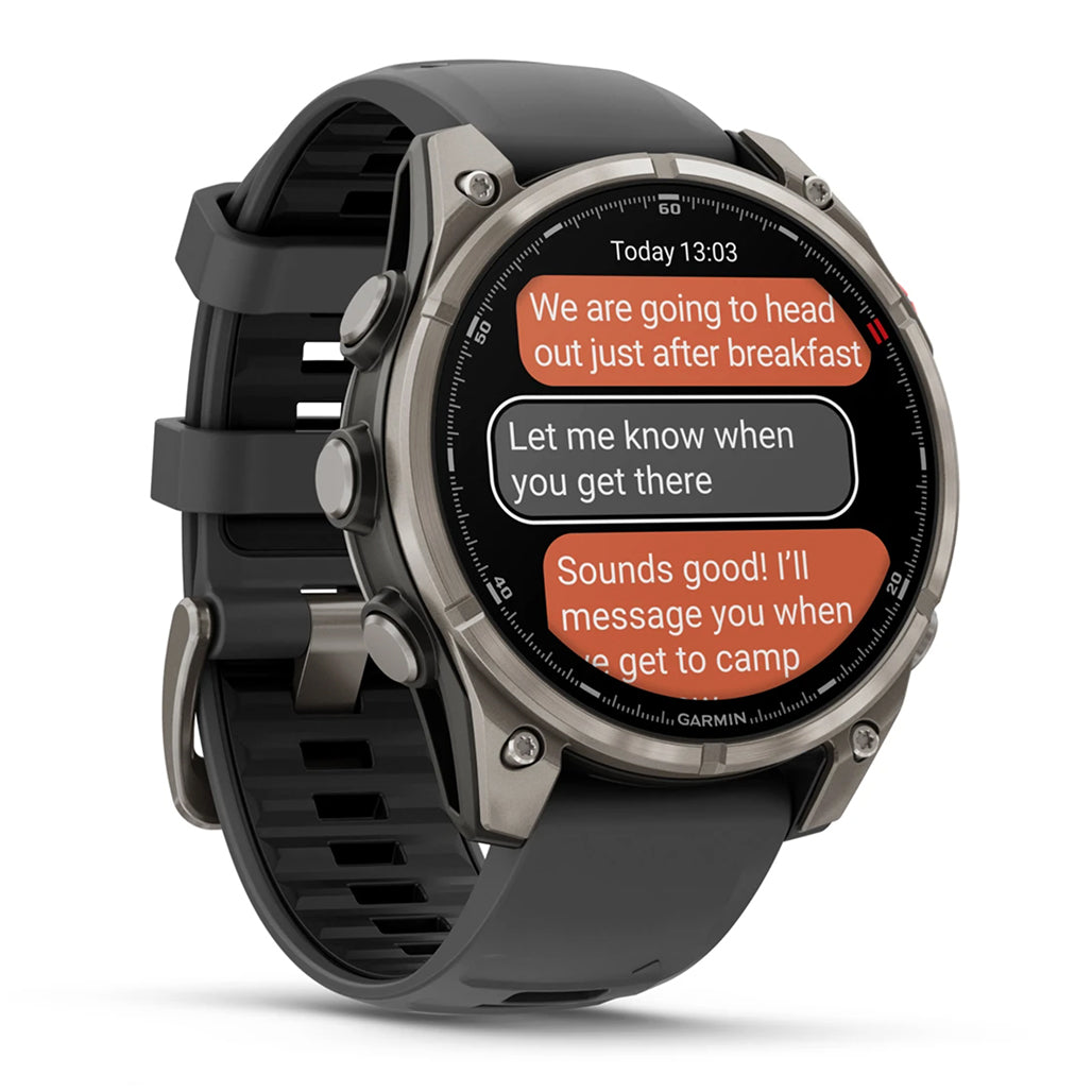 Garmin fenix 8 Pro 47mm AMOLED Smartwatch - Titanium Graphite view 8
