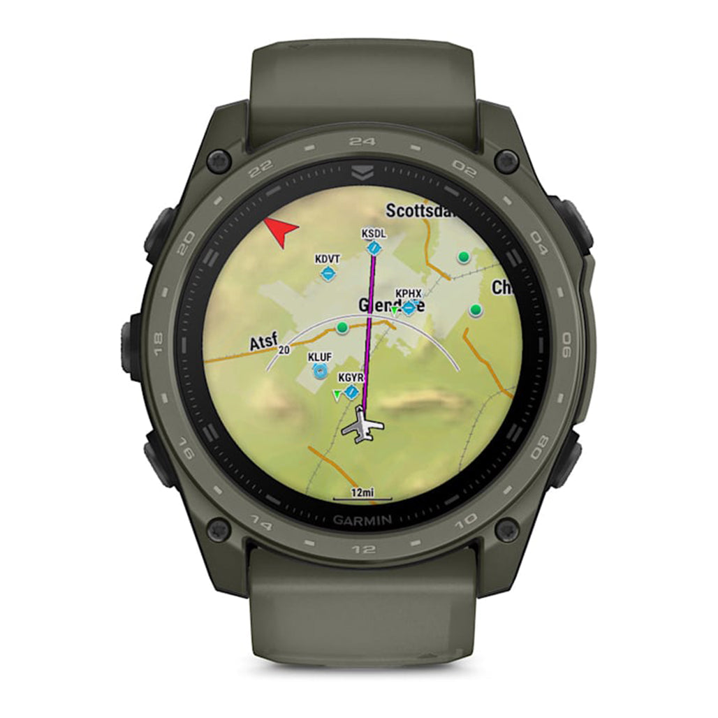 Garmin tactix 8 AMOLED 51mm Tactical Smartwatch - Olive Drab view 8