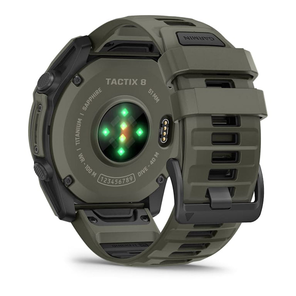 Garmin tactix 8 AMOLED 51mm Tactical Smartwatch - Olive Drab view 9