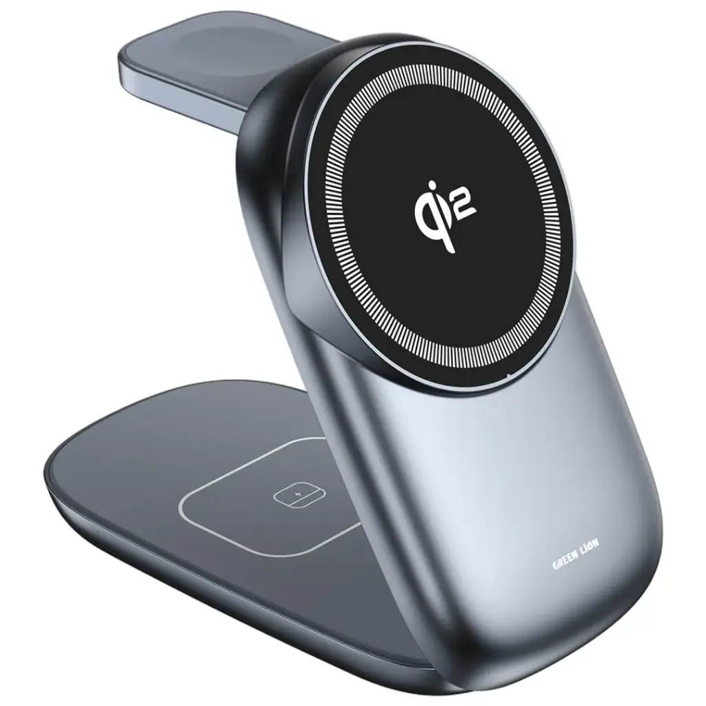 Green Lion 3 in 1 MagFold Wireless Charger view 2