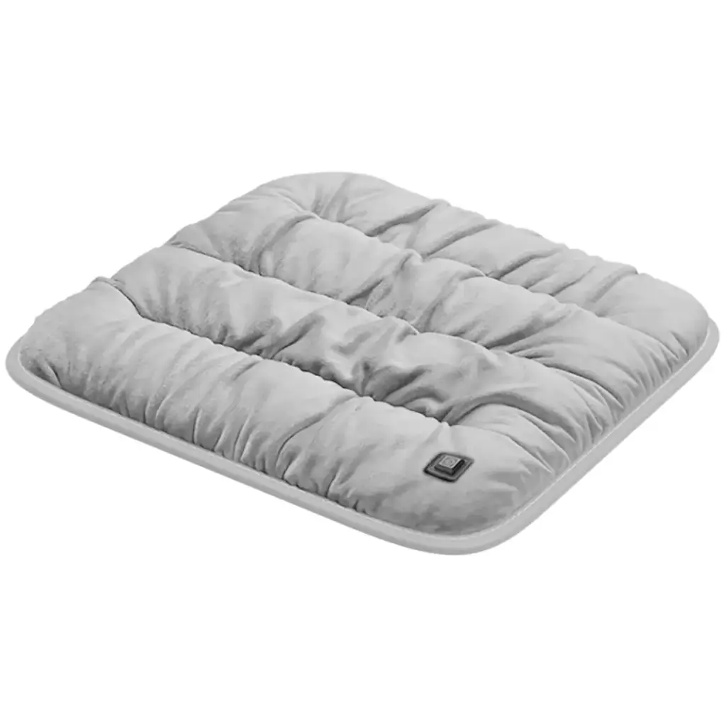 Green Lion Electric Heat Pad Heating Seat Cushion – Gray view 1