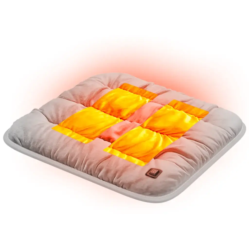 Green Lion Electric Heat Pad Heating Seat Cushion – Gray