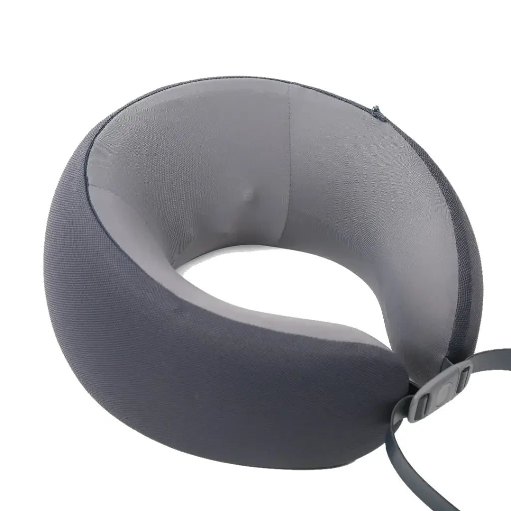 Green Lion Ergonomic Pillow with Neck Massager Function – Gray view 1