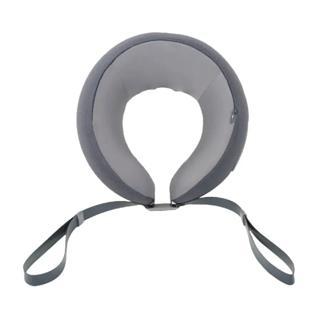 Green Lion Ergonomic Pillow with Neck Massager Function – Gray view 4