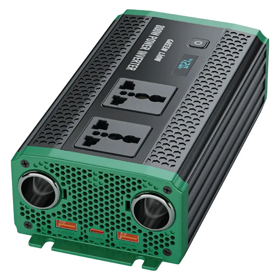 Green Lion GC-350 Car Inverter - Black