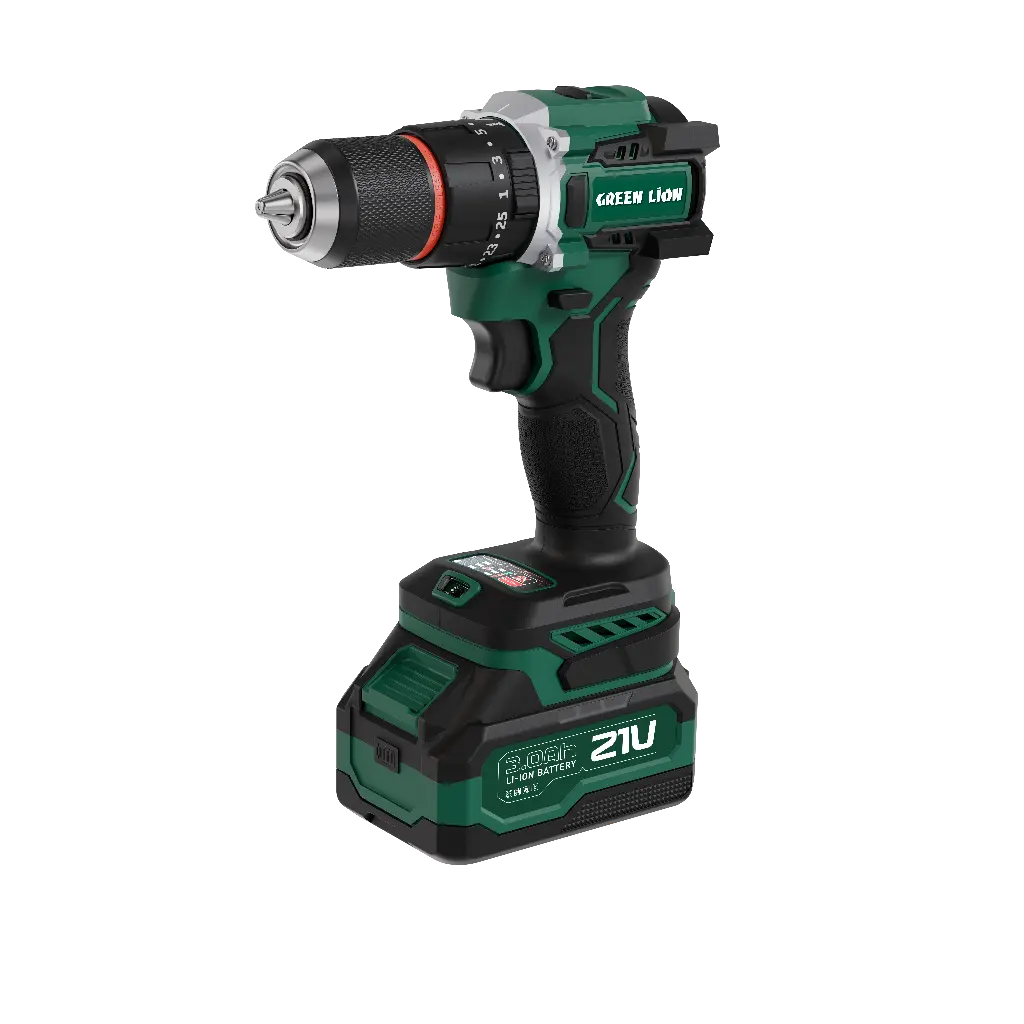 Green Lion GD-16 Pro Drive Cordless Hammer Drill 2*21V 3.0Ah Battery view 1