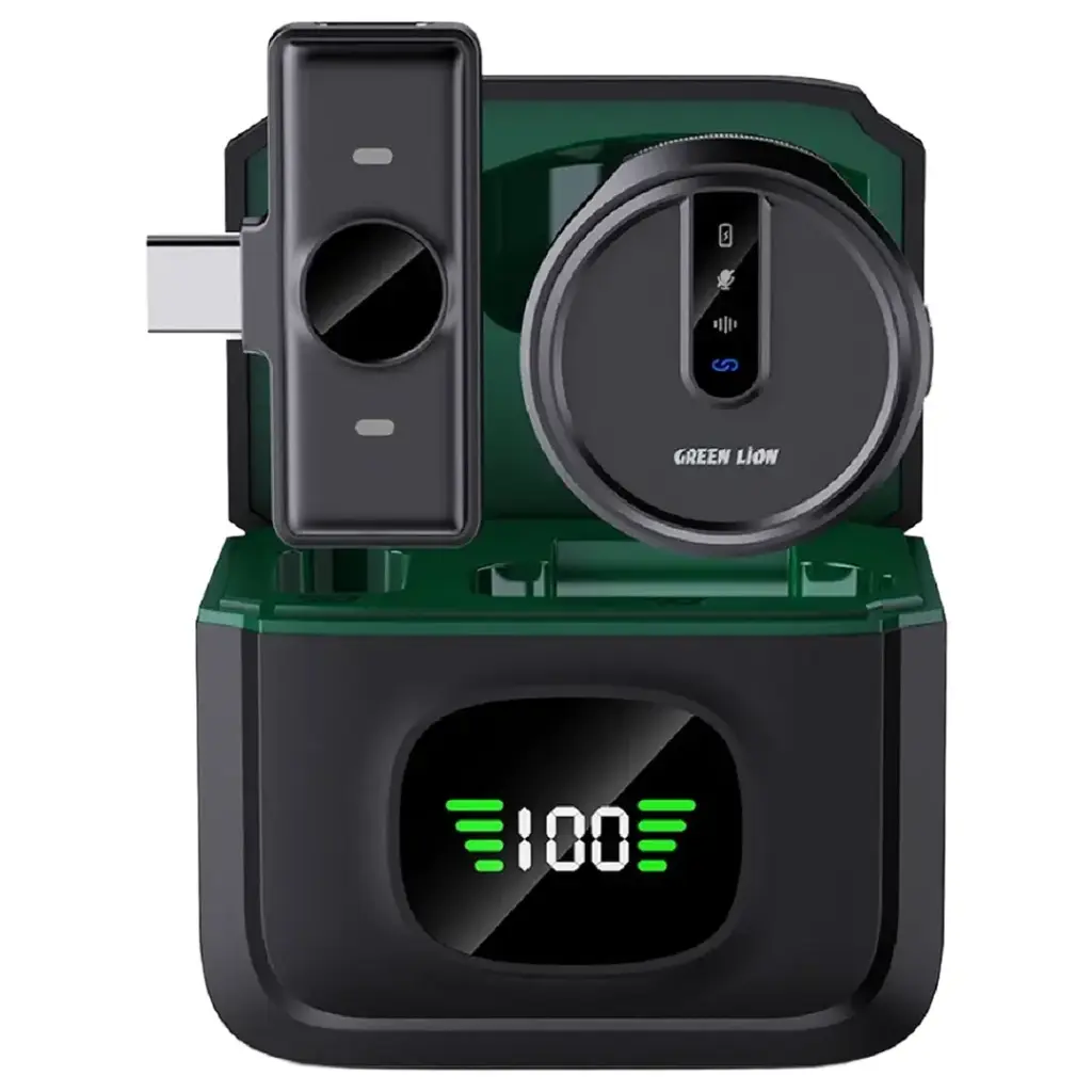 Green Lion GM-88X Wireless Microphone with Digital Display - Black