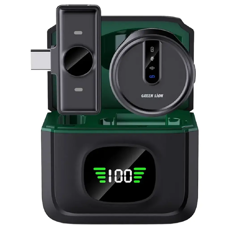 Green Lion GM-88X Wireless Microphone with Digital Display - Black