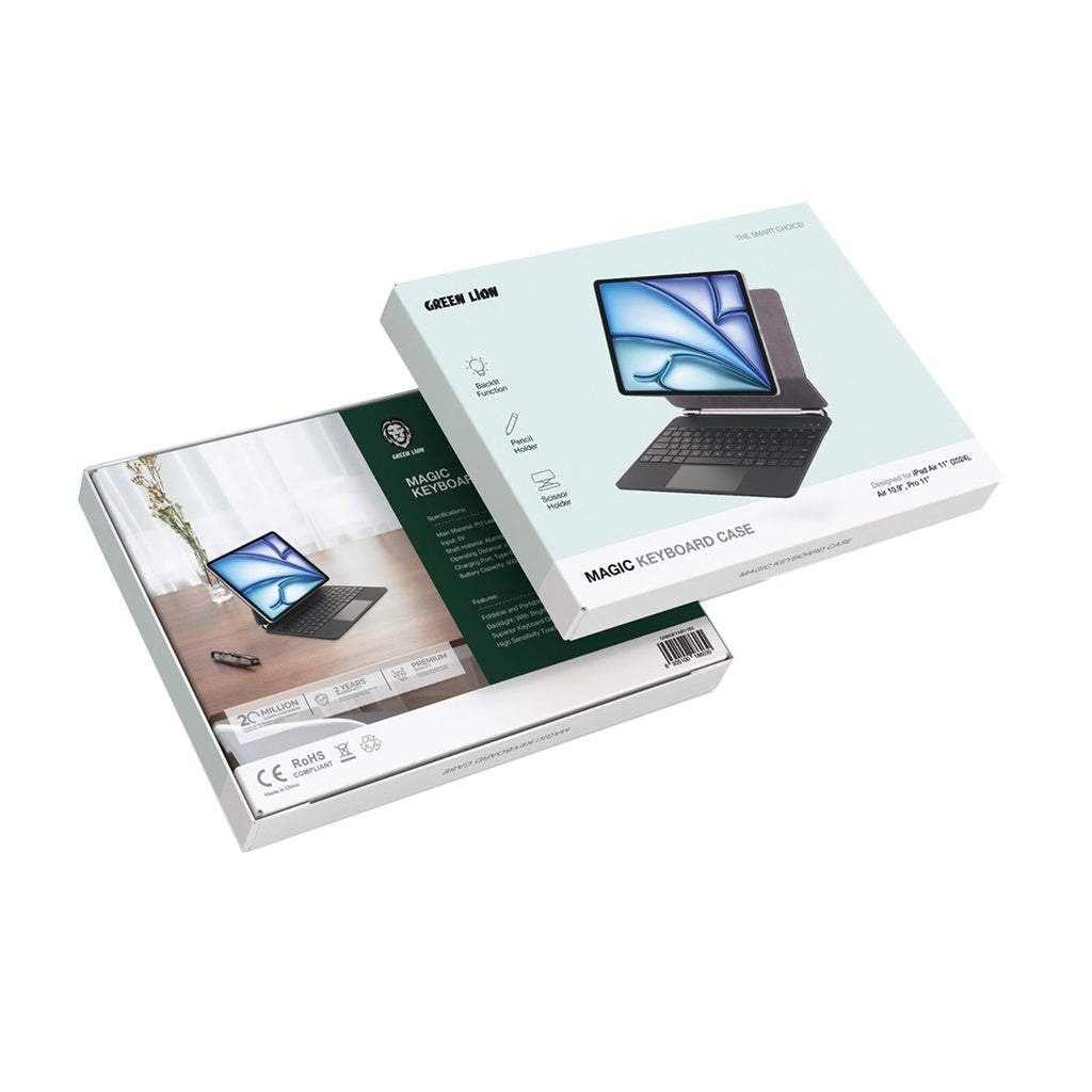Green Lion Magic Keyboard Case for iPad Air 13" view 1