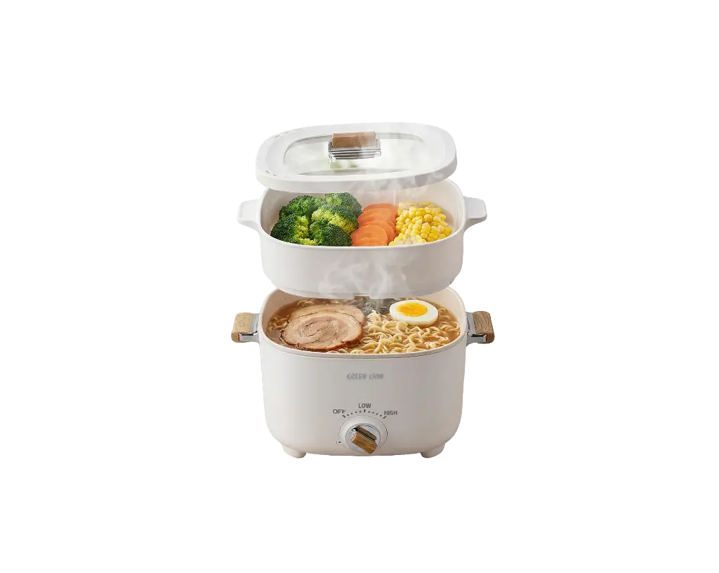 Green Lion Multi-Pot Electric Cooker – White view 2