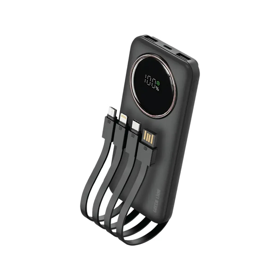Green Lion Power Pulse 10000mAh Power Bank - Black