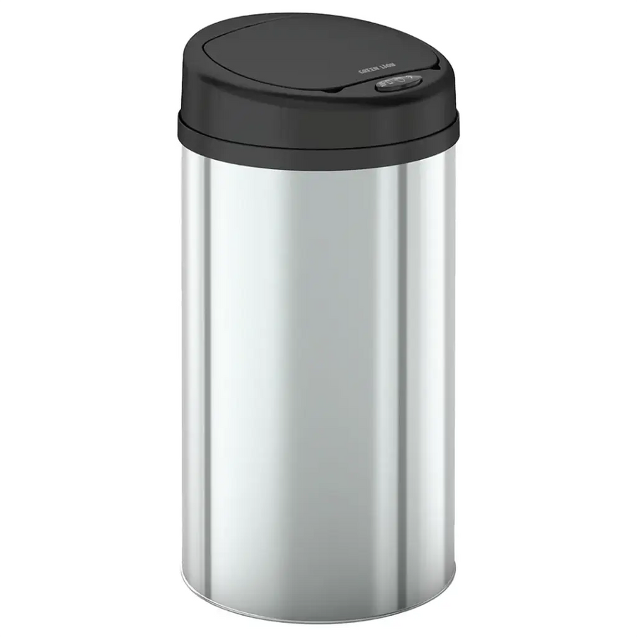 Green Lion Smart Trash Bin with 15L Capacity & Stainless Steel Material – Silver