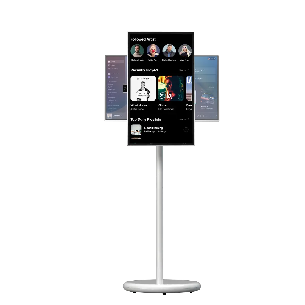 Green Lion THRONE 27 inch portable smart TV on wheeled stand