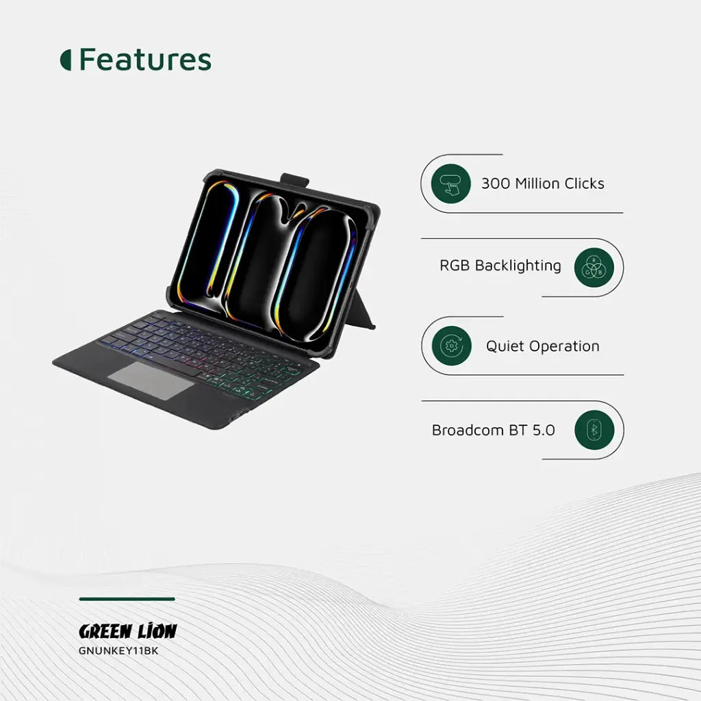 Green Lion Universal Smart Keyboard Case (Arabic & English) view 1