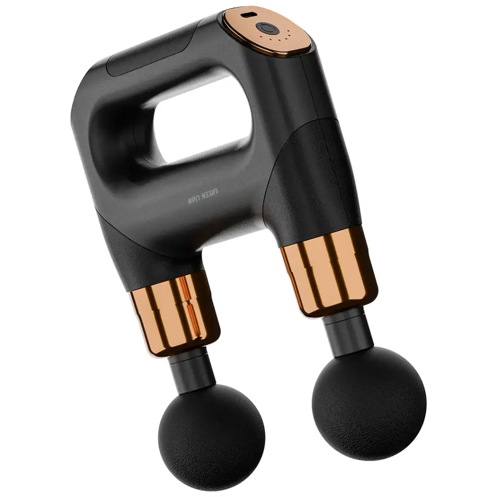 Green Lion Vibe Pro Dual Head Massage Gun – Black view 1