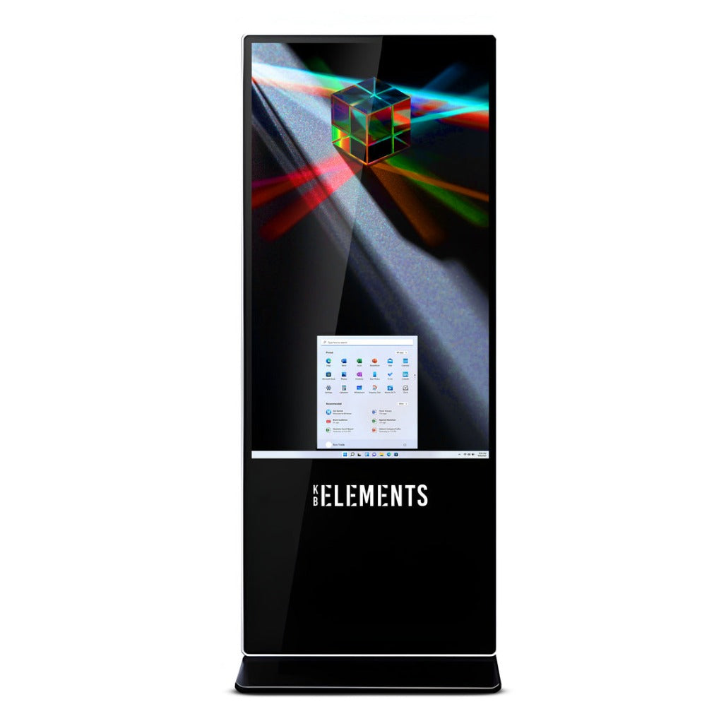 KB Elements 55 inch vertical touch advertising display Black