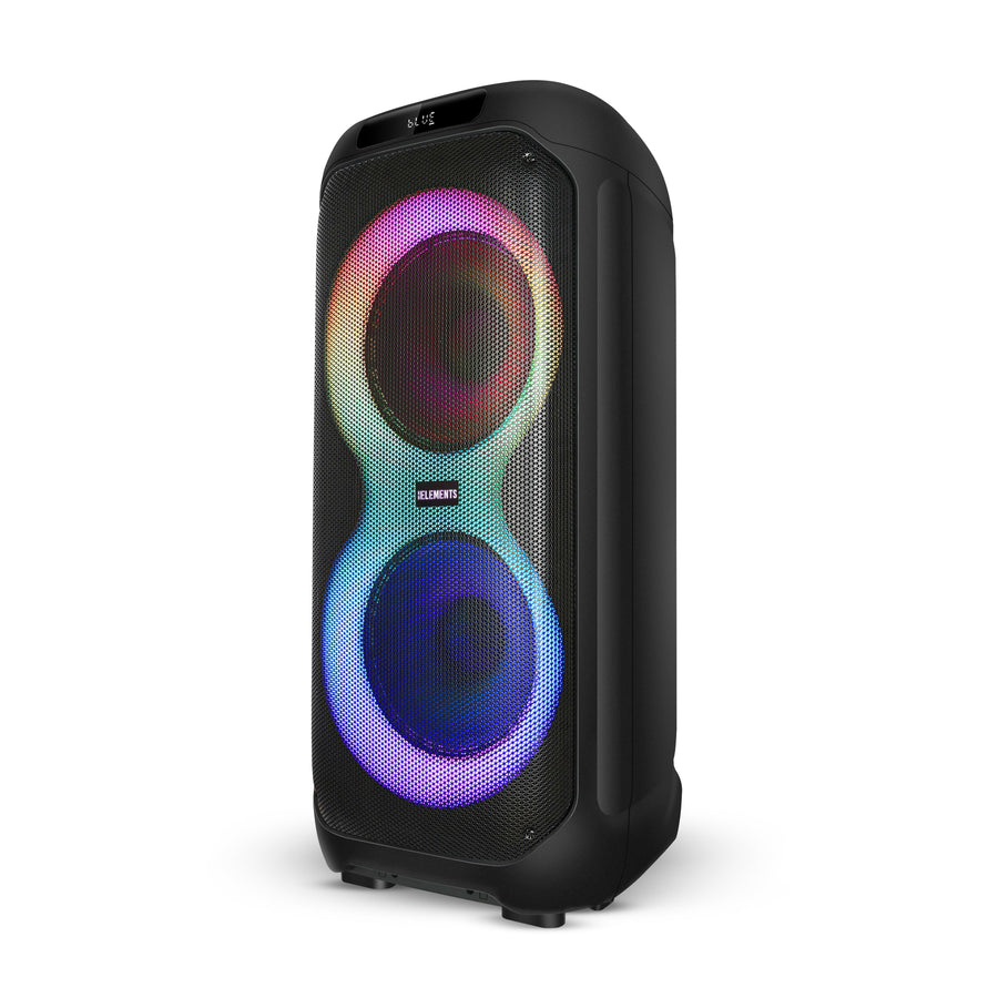 KB Elements Elite EA108KB - 200W Karaoke Speaker with Dual 12" Subwoofers & Trolley