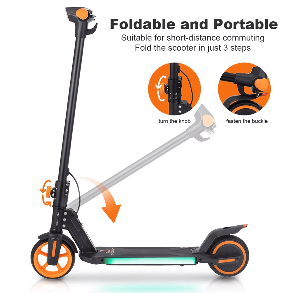 Kugoo A2 Kids Electric Scooter - RGB LED, 150W view 9