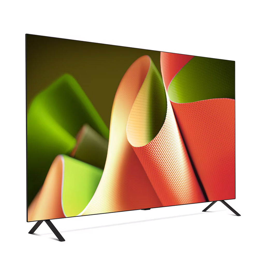 LG 55 inch OLED AI B4 4K Smart TV angled view
