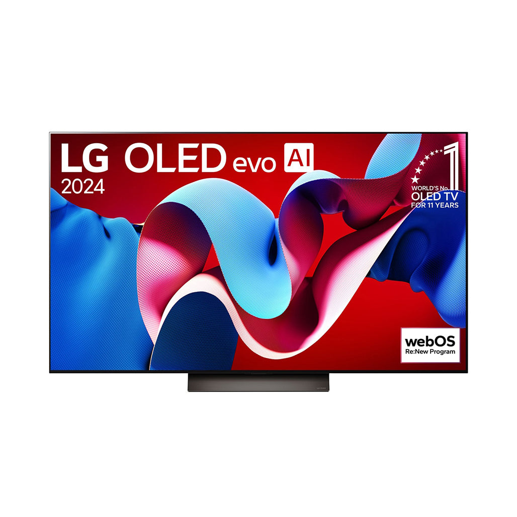 LG 55 inch OLED evo AI C4 4K Smart TV front view
