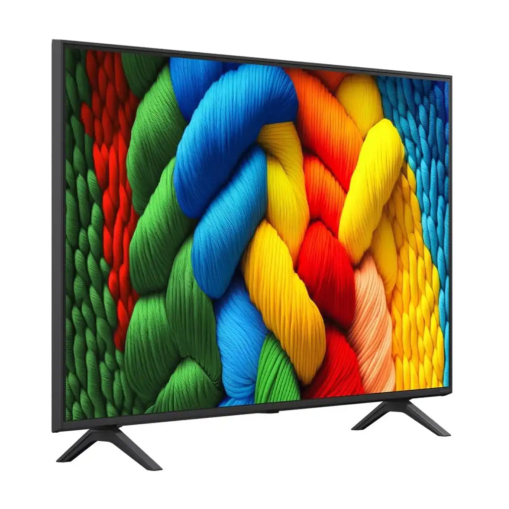 LG 86 inch NanoCell AI NANO80 4K Smart TV angled view