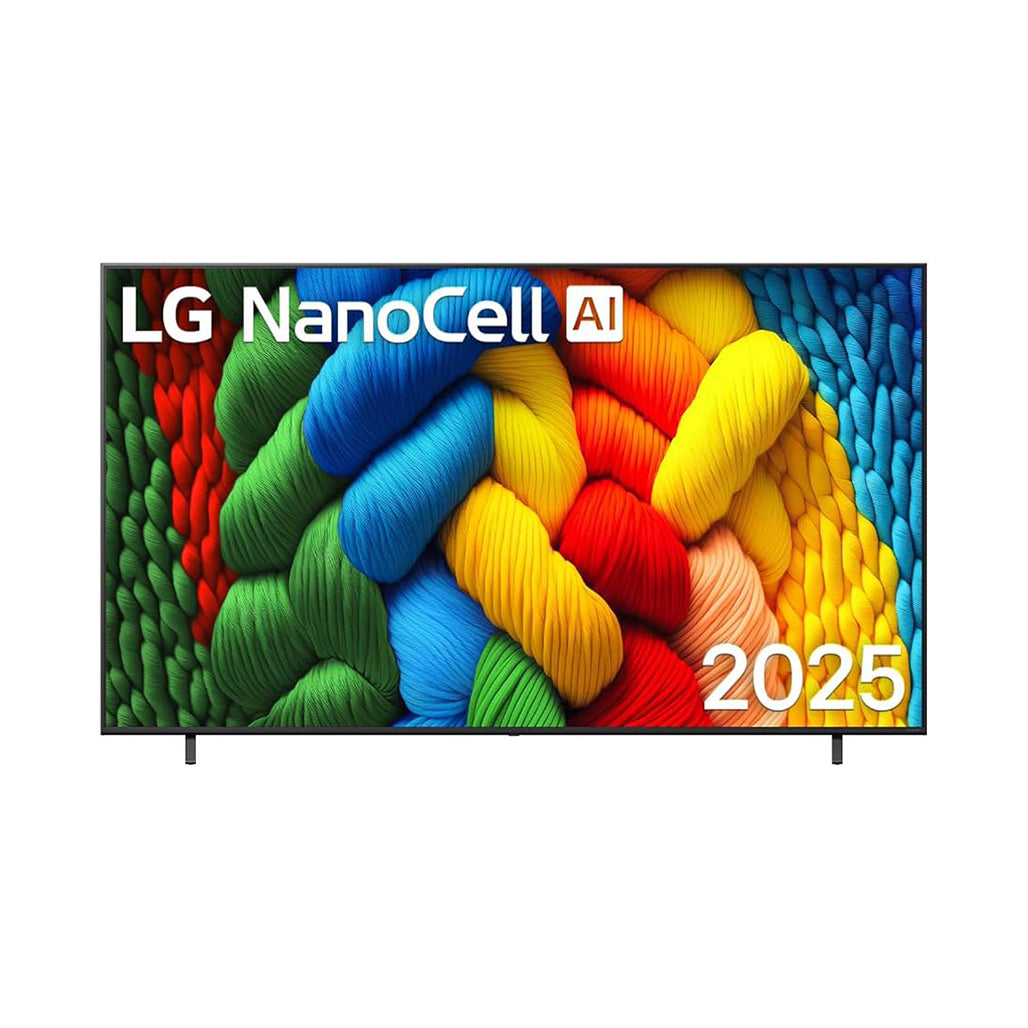 LG 86 inch NanoCell AI NANO80 4K Smart TV front view