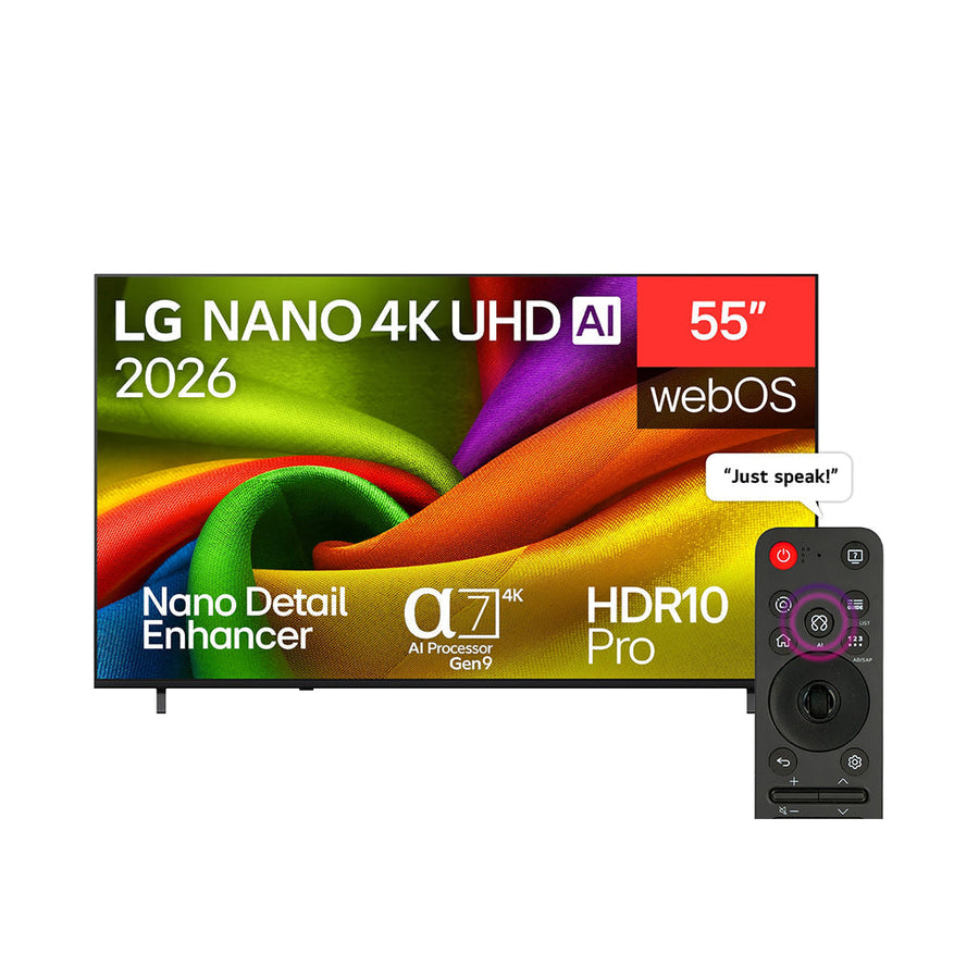 LG Nano 4K UHD AI NU84 Smart TV front view
