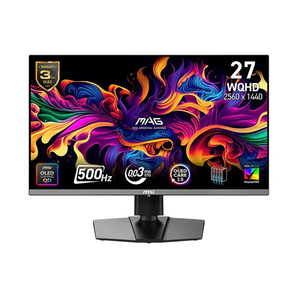 MSI MAG 272QP QD-OLED X50 - 26.5" WQHD 500Hz Gaming Monitor