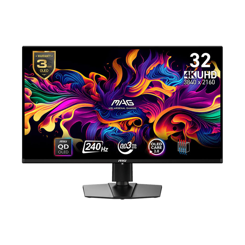 MSI MAG 321UPX QD-OLED - 31.5" 4K UHD 240Hz Gaming Monitor