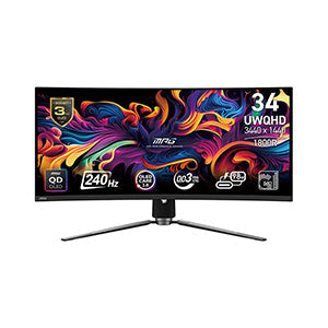 MSI MPG 341CQPX QD-OLED 34" Curved UWQHD 240Hz Gaming Monitor