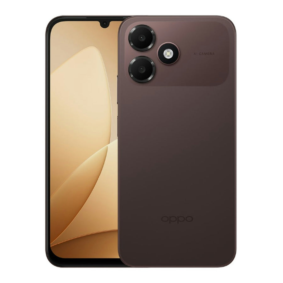 OPPO A6c Stone Brown front and back