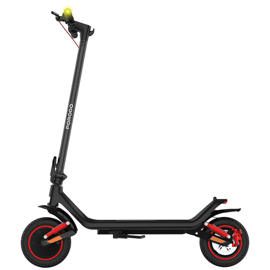Porodo Lifestyle Drif Foldable Electric Scooter - Black - include holder phone gift