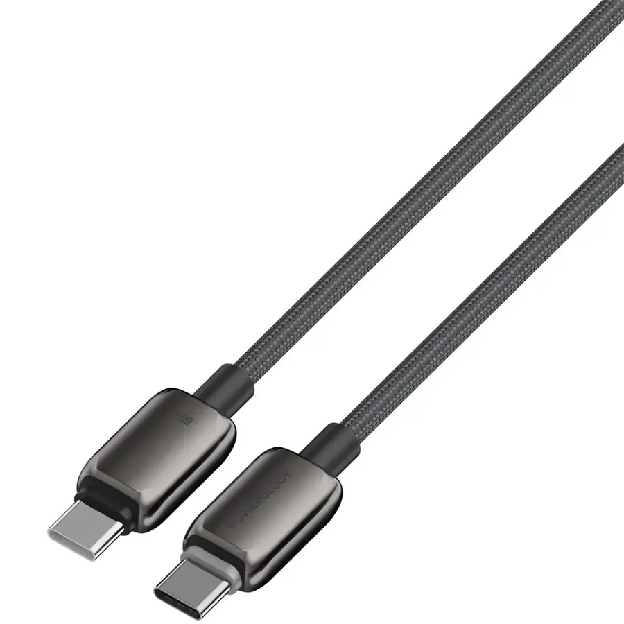 Powerology Zinco Series USB-C to USB-C Cable 60W 1m – Dark Gray