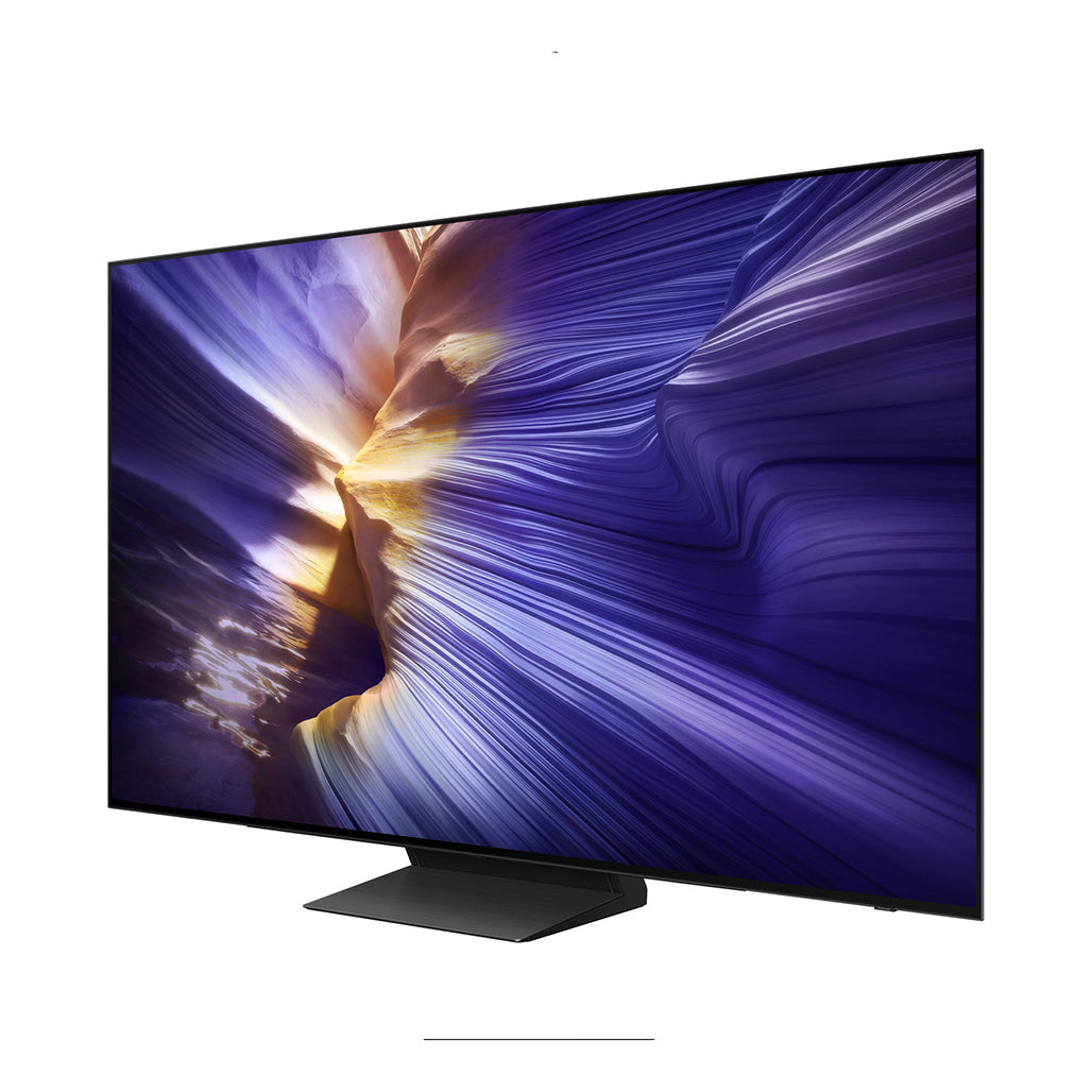 Samsung OLED S90F 4K Vision AI Smart TV angled view